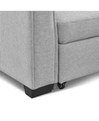 Tufted Sectional Chaise Sofa Sleeper with Storage