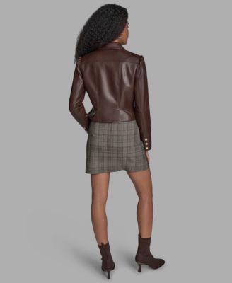 Women's Seamed Notch Hem Long Sleeve Jacket