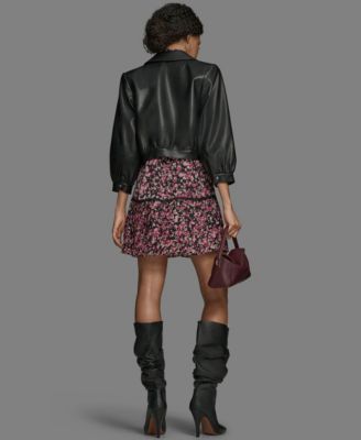 Women's Crop Button Front Jacket