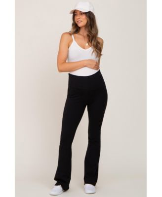 Maternity Black Flared Leggings