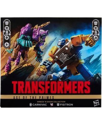 Fisitron and Carnivac Set of 2 Deluxe Class | Transformers: Age of the Primes Wreck 'n Doom Collection | Hasbro, Takara Tomy