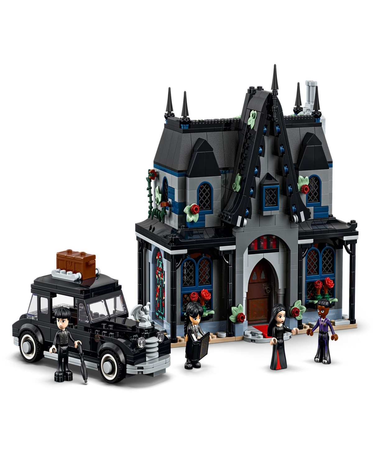 Lego Wednesday Morticia's Cottage Building Toy 76786, 1002 Pieces In Blue