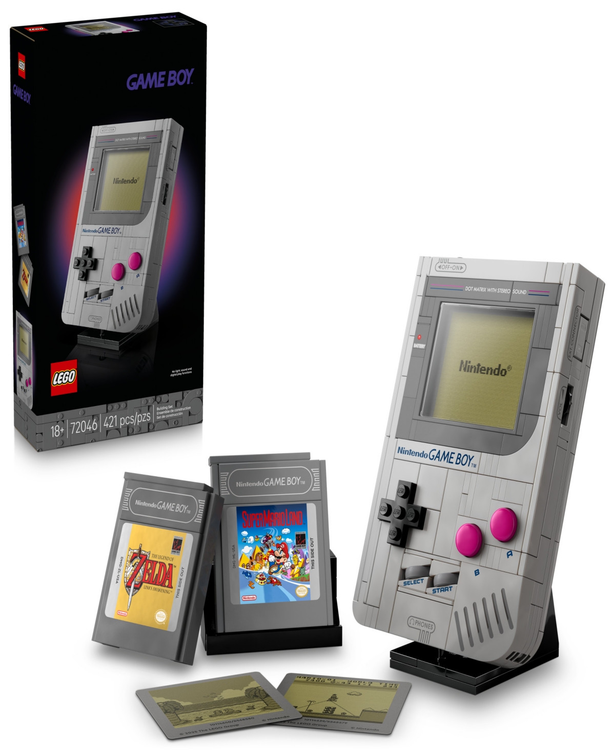 Lego Game Boy Building Set For Adults, Ages 18+ 72046, 421 Pieces In Black