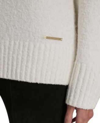 Women's Chunky Boucle Long Sleeve Sweater