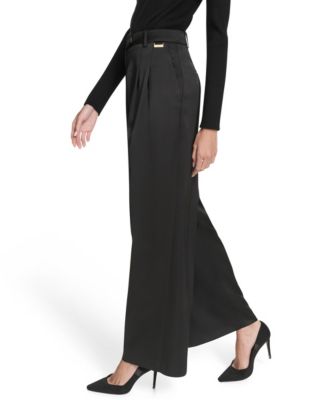 Women's Mid Rise Pleated Trousers
