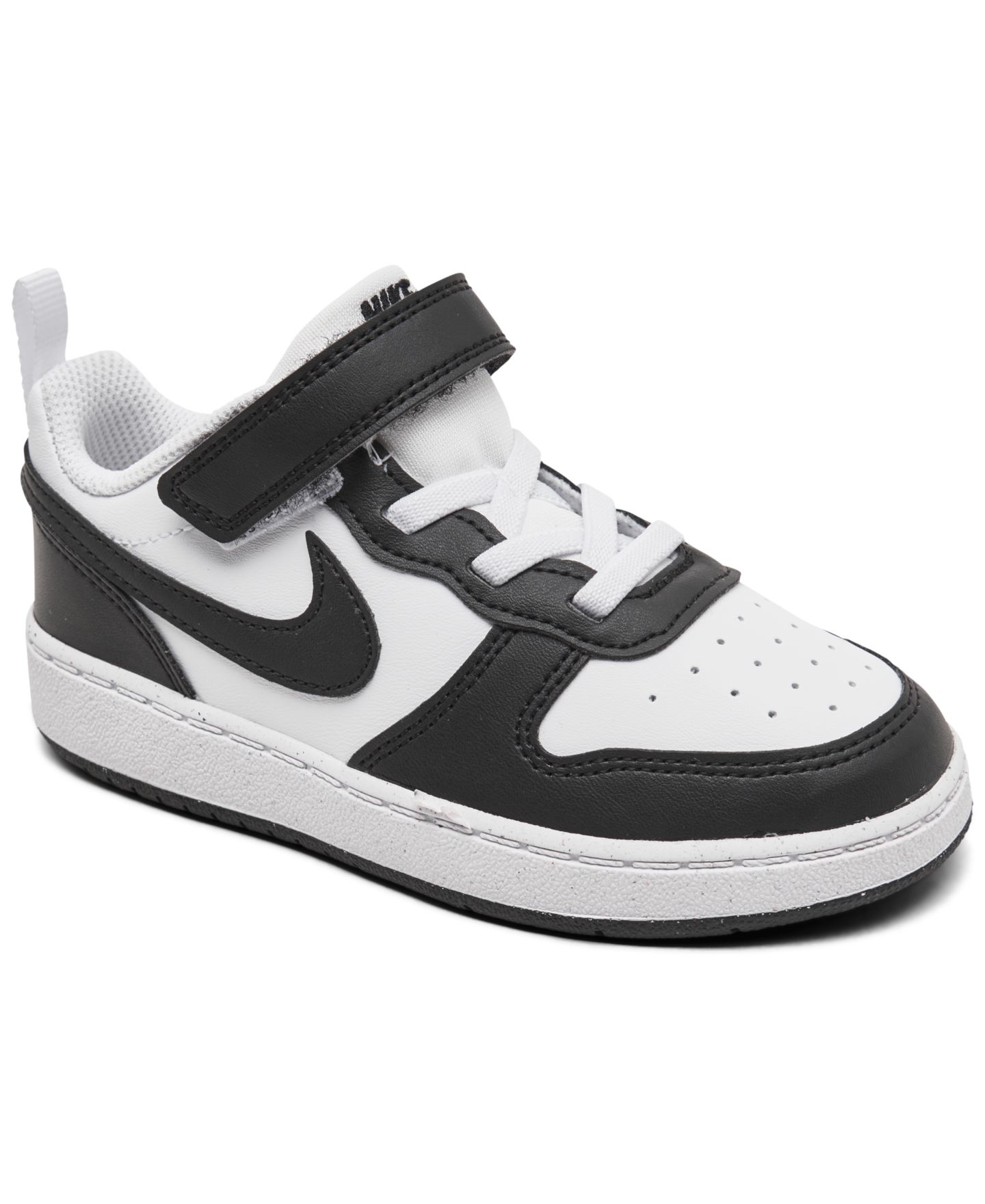Детские повседневные кроссовки Nike Court Borough Low Recraft, Finish Line, цвет: Белый / Чёрный — фото 1