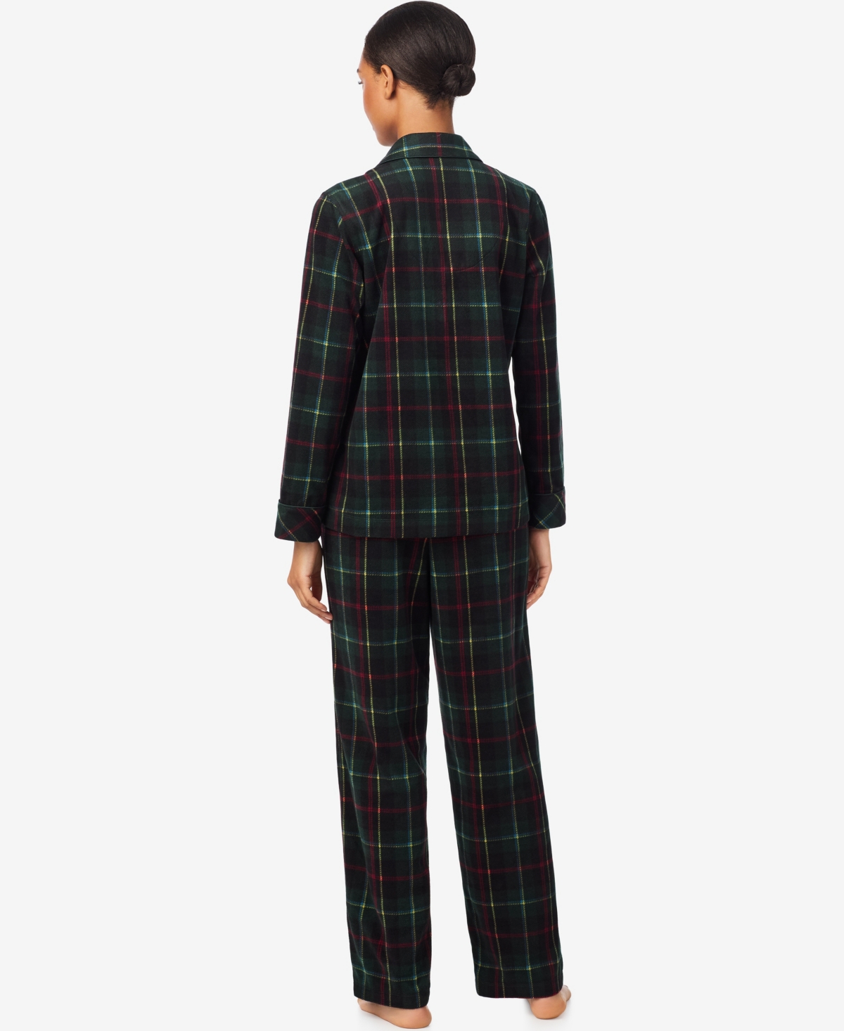 Lauren Ralph Women's Long Sleeves Notch Collar Pajama Set