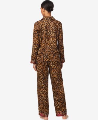 Women's Long Sleeves Notch Collar Pajama Set