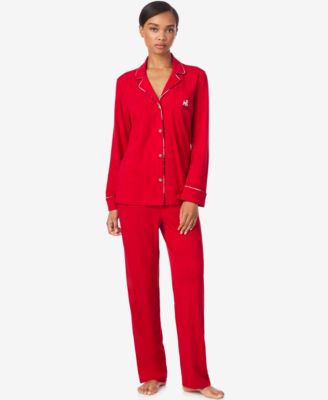 Lauren Ralph Lauren - Women's Long Sleeves Notch Collar Pajama Set