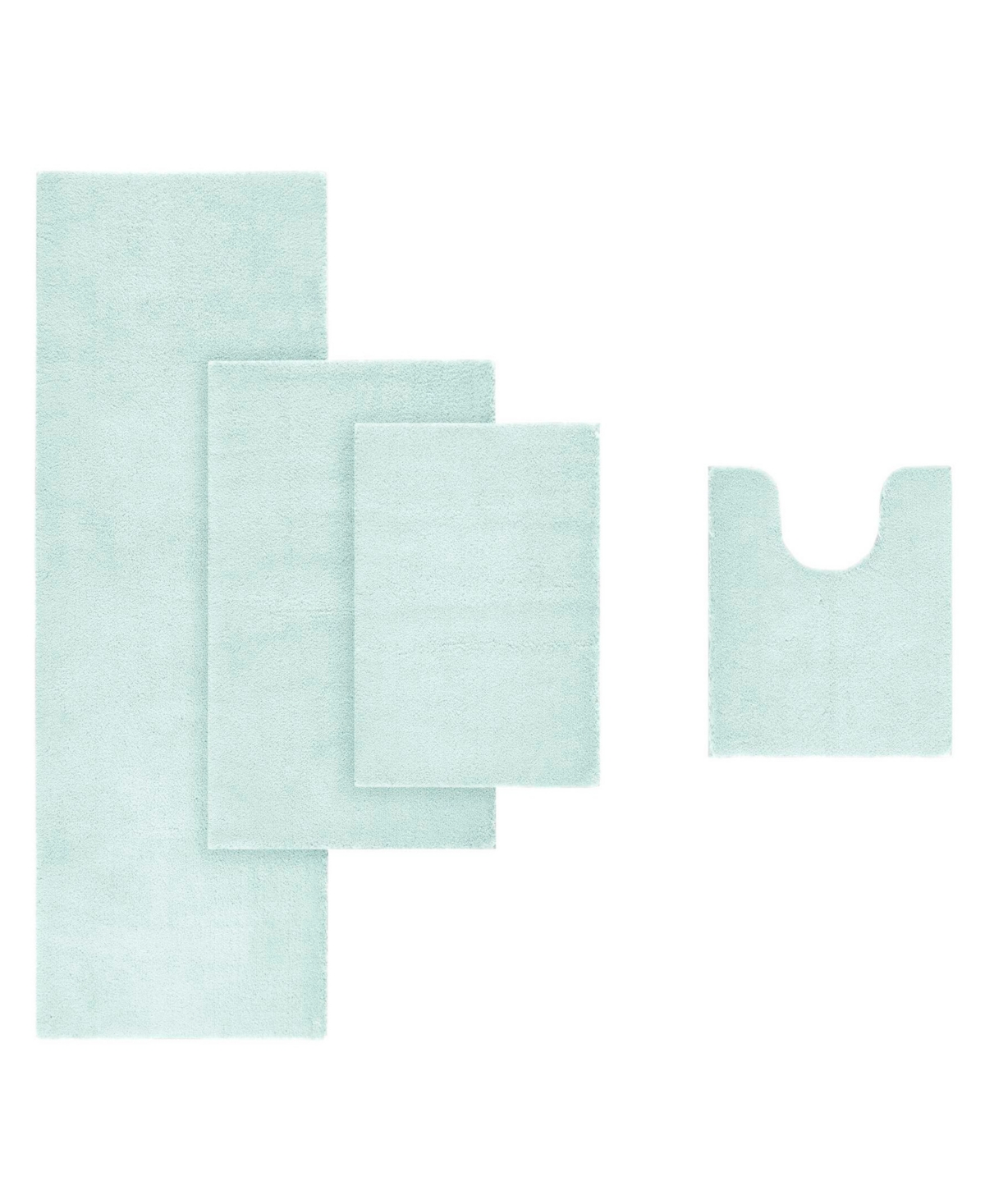 Madison Park Signature Marshmallow Bath Rug, 20" X 30" In Green