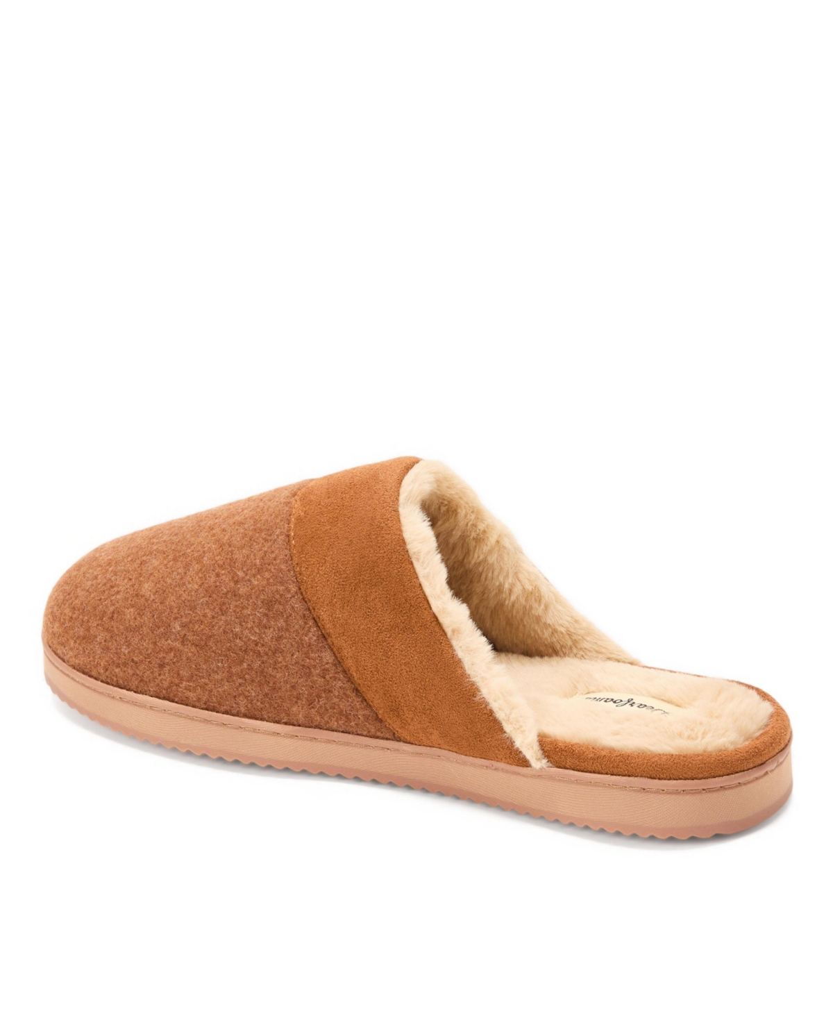 Dearfoams Men's Owen Mixed Material Scuff Slipper