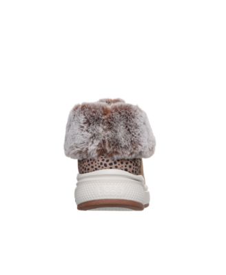 Women's Slip-Ins BOBS Skip Cute Wave-Fur Fancies Casual Booties from Finish Line