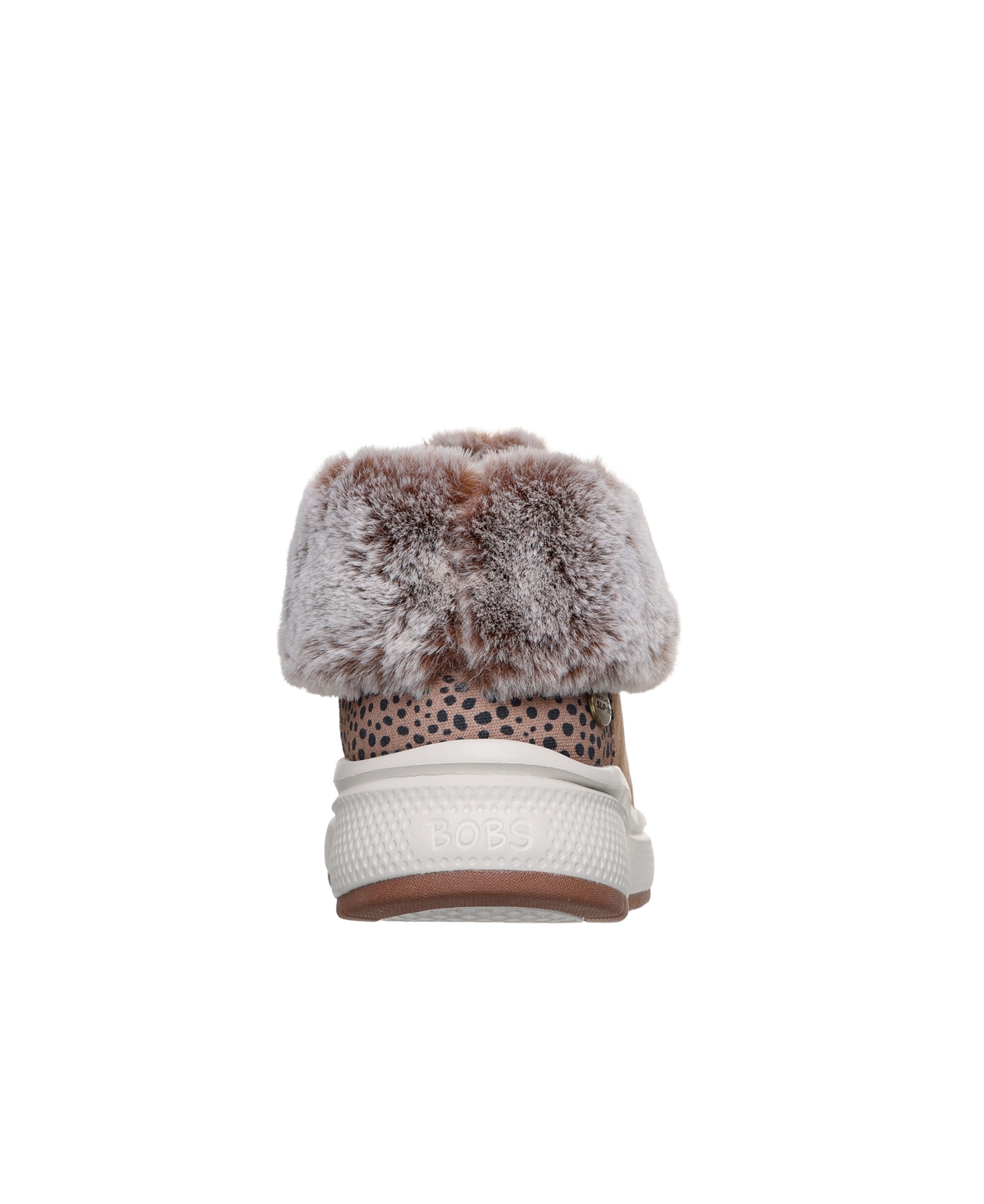 Skechers Women's Slip-ins Bobs Skip Cute Wave-fur Fancies Casual Booties From Finish Line In Animal Print