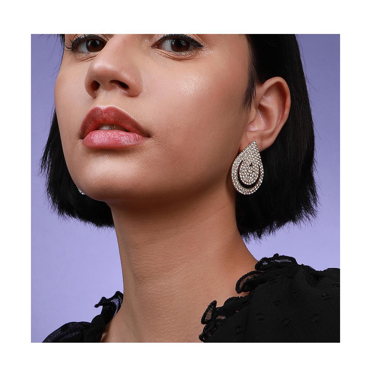 Sohi Party Drop Earrings In Silver