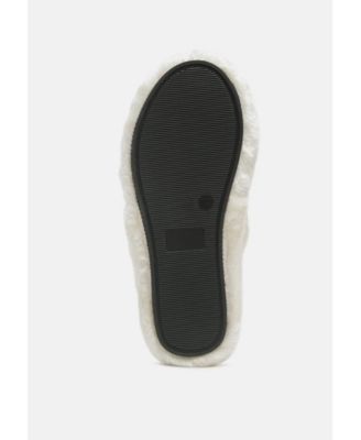 Womens Fur Slip On s Flat
