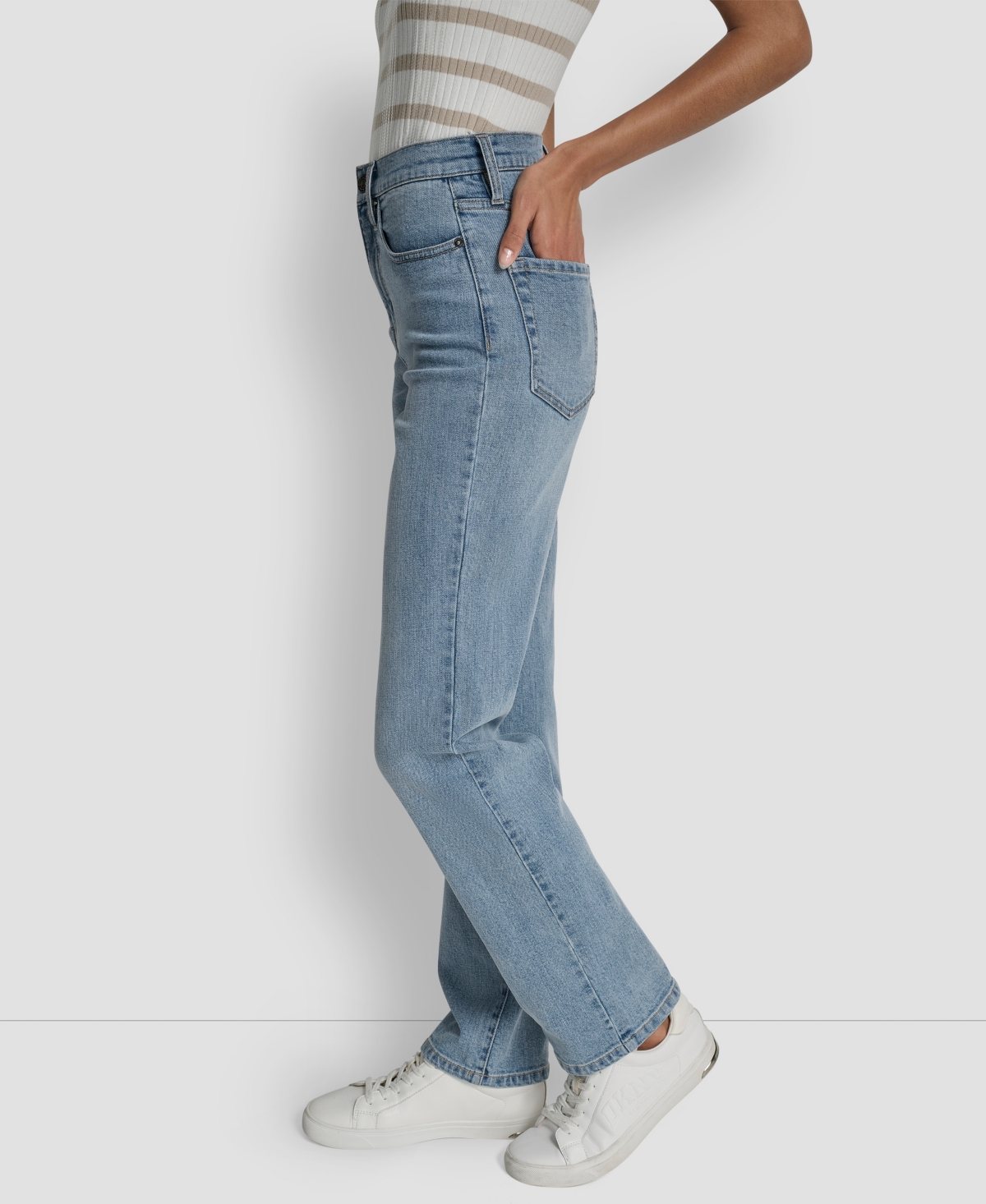 Dkny Jeans Women's Classic High Rise Straight No Cuff