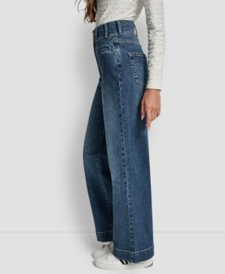 Women's High Rise Double Button Jeans