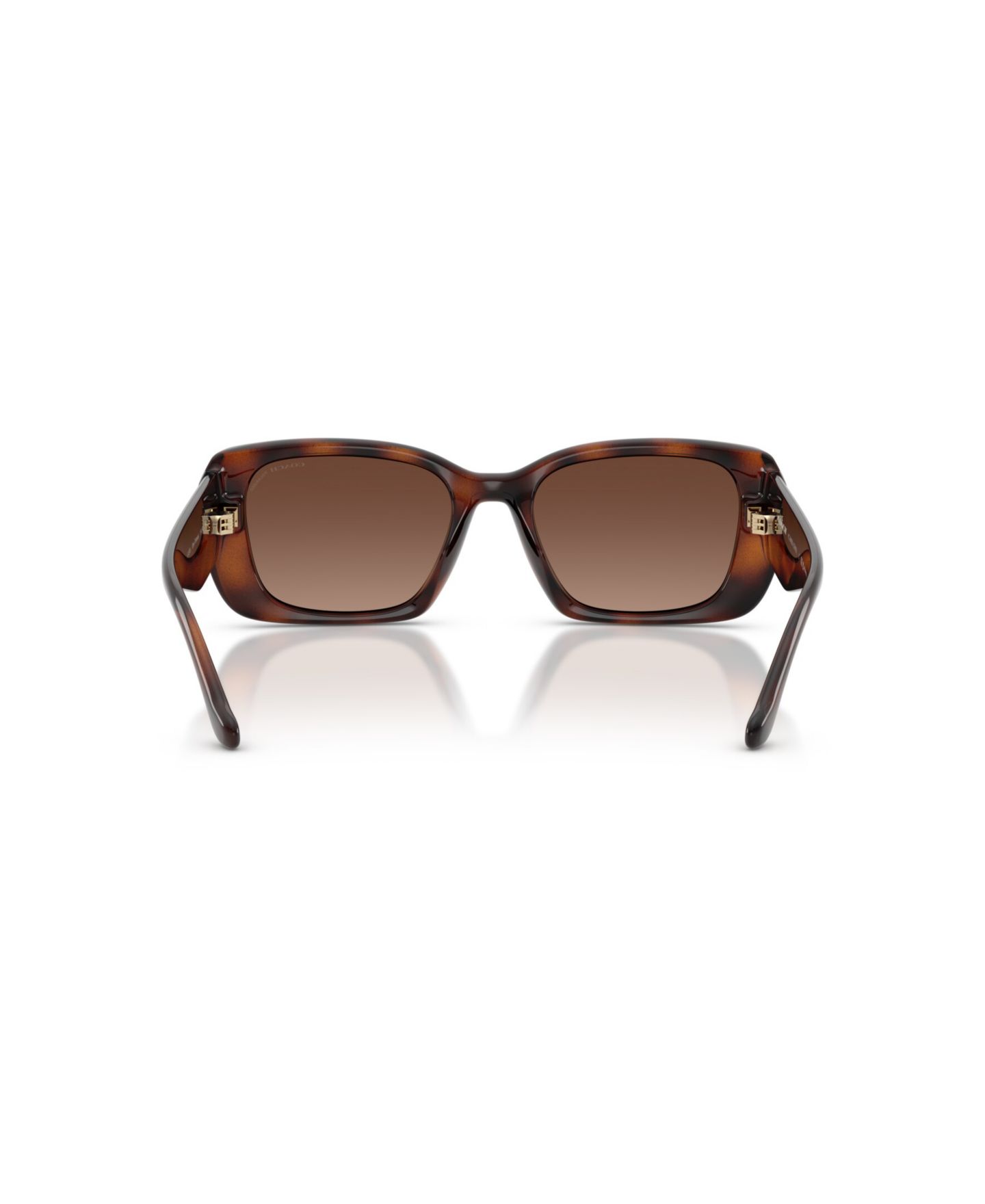 Женские солнцезащитные очки COACH Polarized Sunglasses, CBY82, цвет: Тёмный черепаховый — фото 4