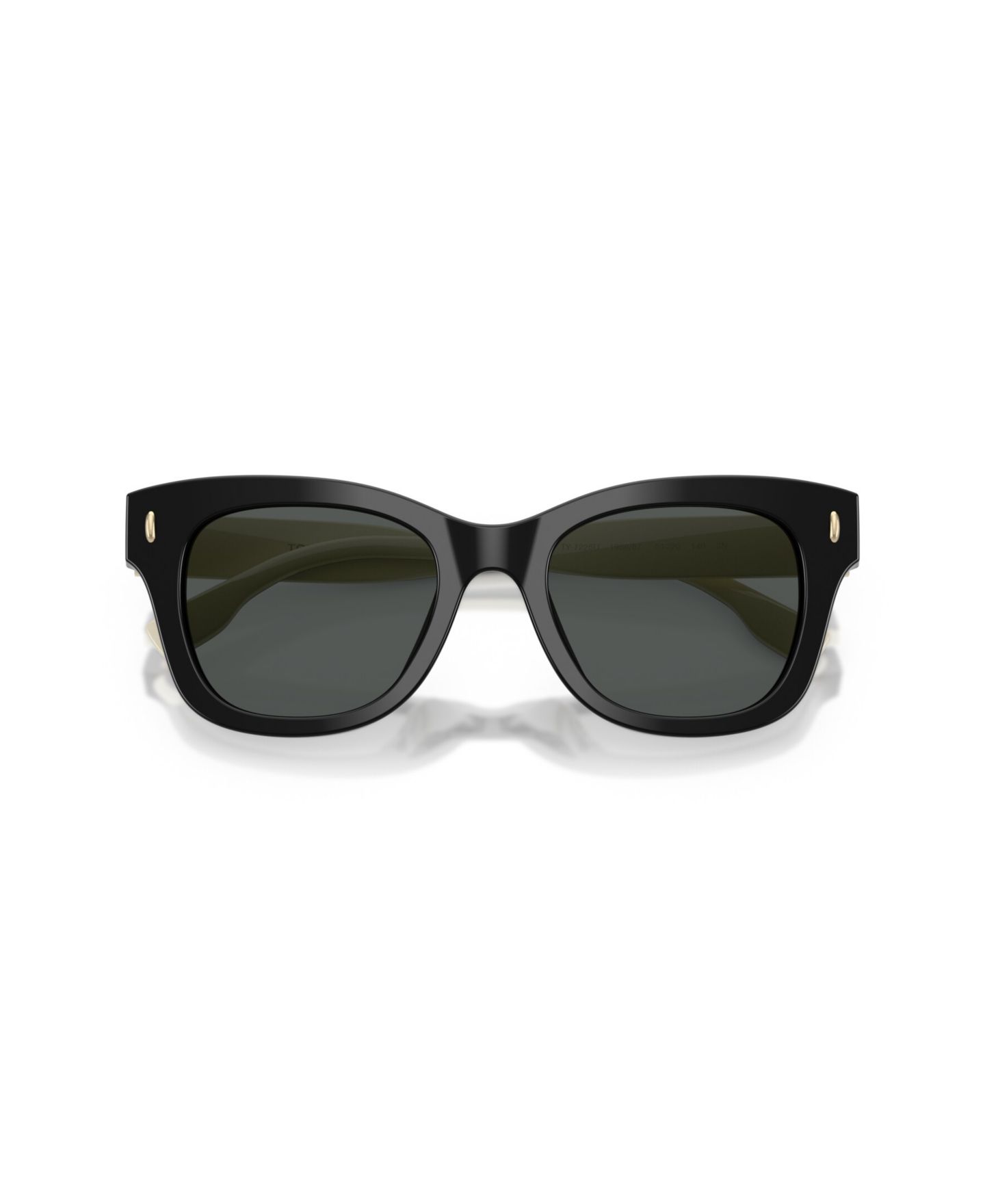 Женские солнцезащитные очки Tory Burch Square Sunglasses, TY7225U, цвет: Чёрный — фото 5