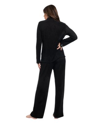 Women's 2-Piece Long Sleeve Top and Pants Pajama Set