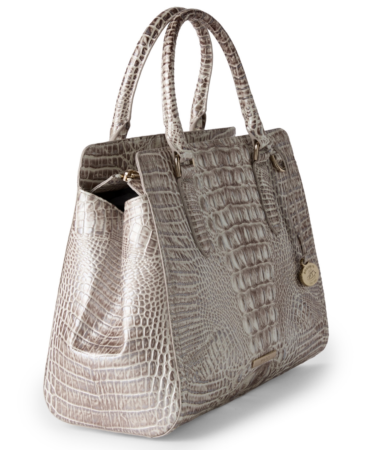 Brahmin Women's Finley Leather Large Satchel Bag