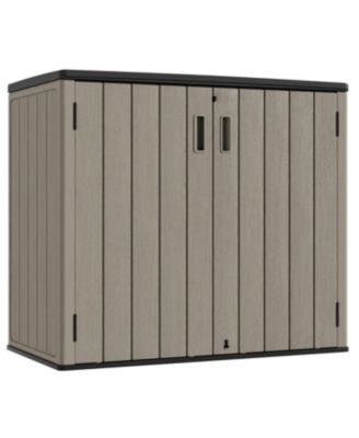 37Cu.ft Large Outdoor Storage Box, Waterproof & Lockable Resin Cabinet for Balcony, Garage & Backyard
