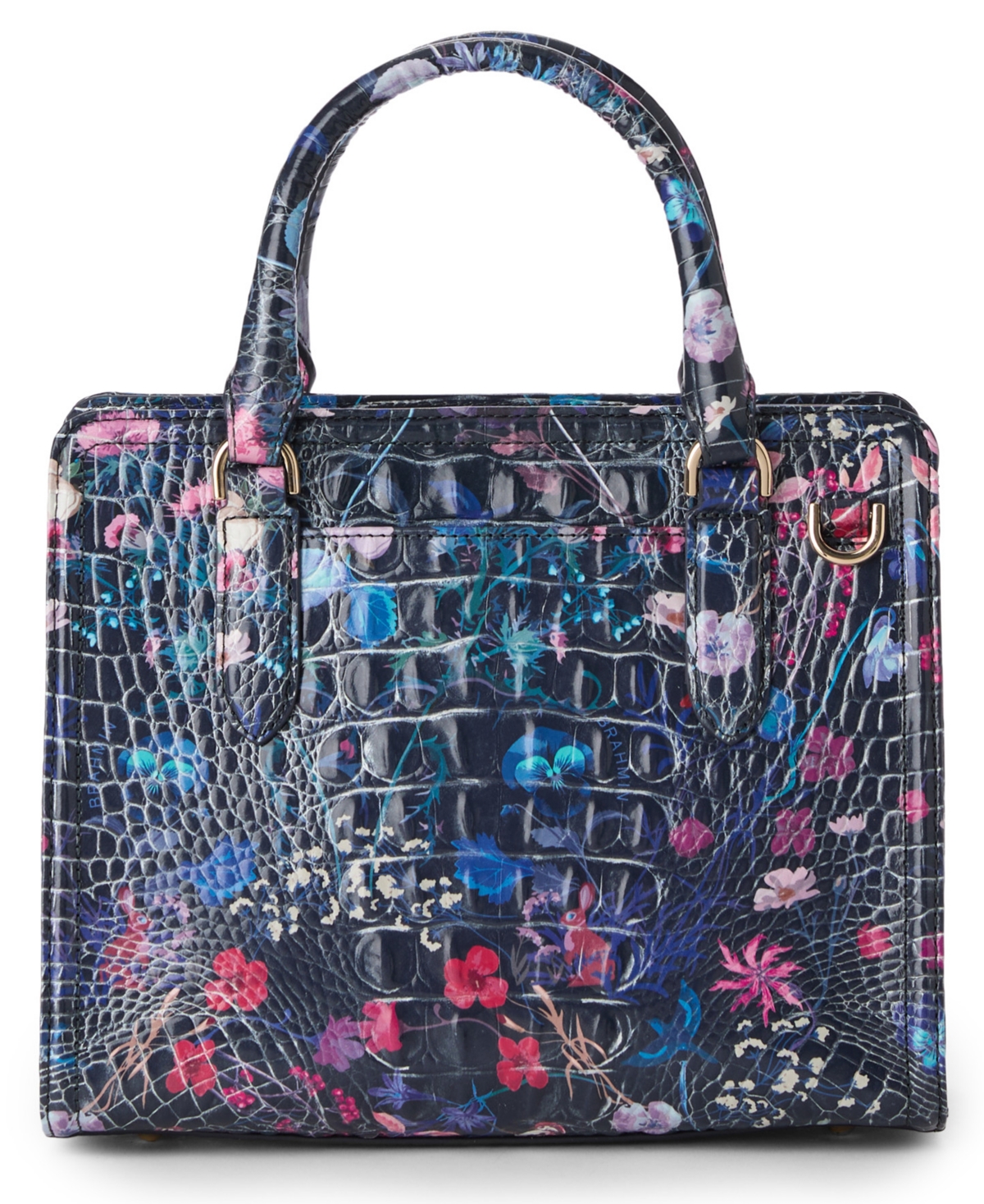 Brahmin Cami Small Leather Satchel Bag In Multi