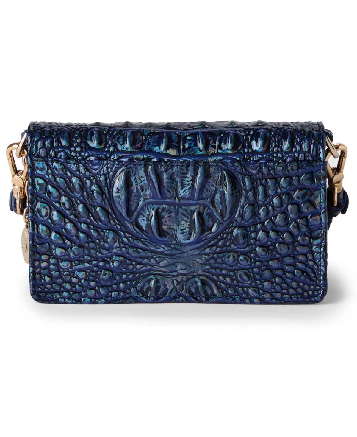 Brahmin Minuette Melbourne Mini Leather Crossbody Bag In Blue