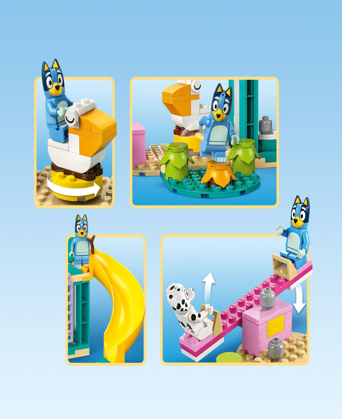 Lego Bluey Playground Fun With Bluey And Chloe Building Set In Green