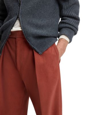 Men's BECKHAM x BOSS Cotton Micro-Patterned Pants