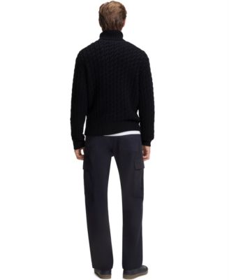 Men's BECKHAM x BOSS Wool Cashmere Cable-Knit Sweater