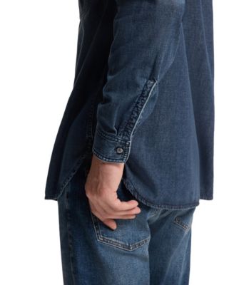 Men's BECKHAM x BOSS Blue Denim Shirt