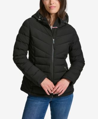 Tommy Hilfiger - Women's Long Sleeve Hooded Puffer Jacket
