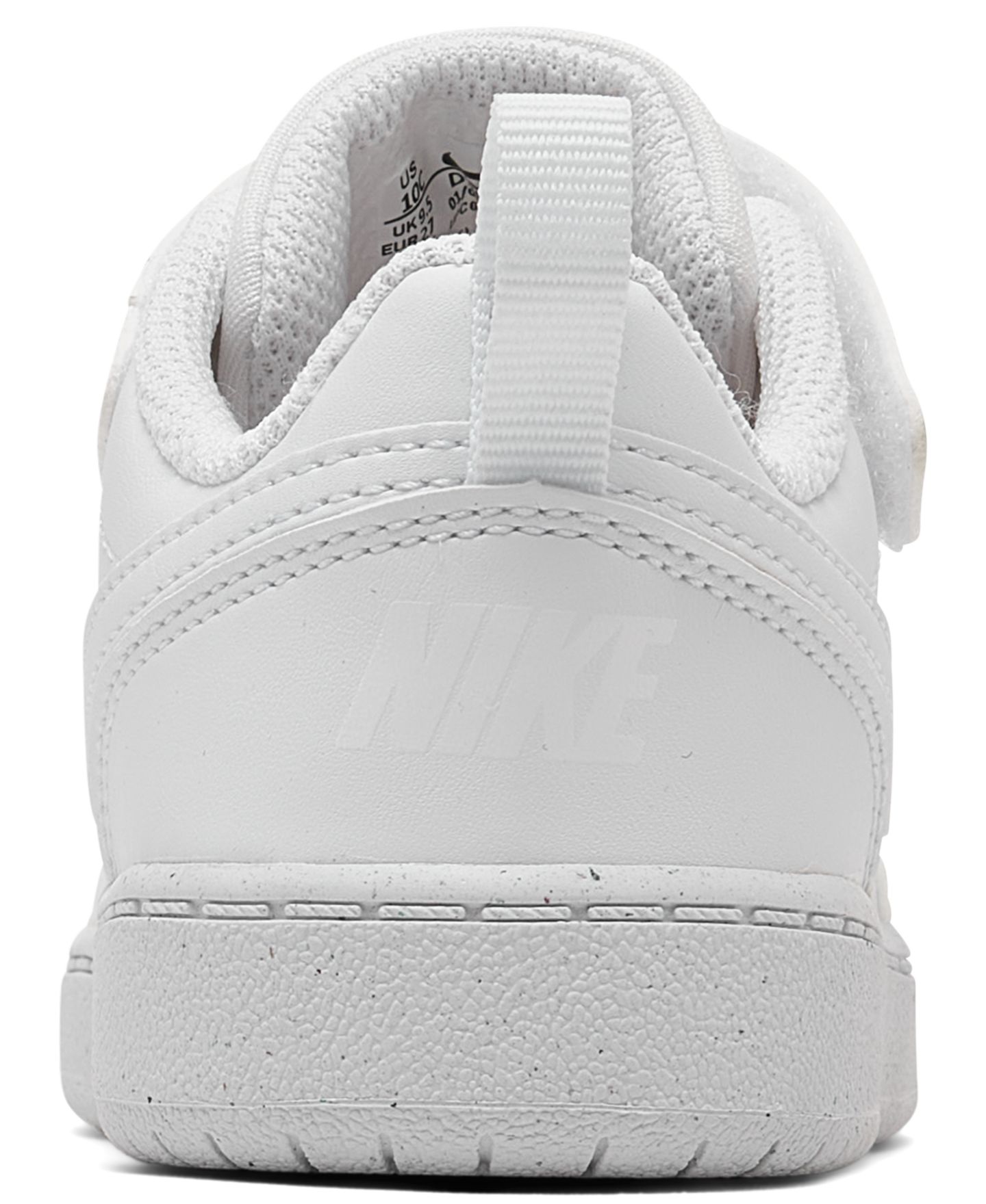 Детские кроссовки Nike Court Borough Low Recraft с регулируемым ремешком для малышей, цвет: Белый — фото 4