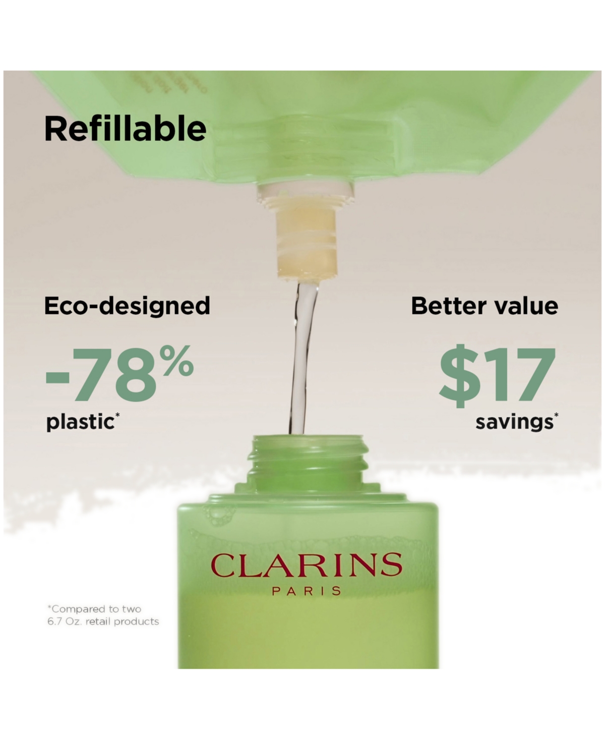 Clarins Luxury-Size Purifying Toning Lotion Refill