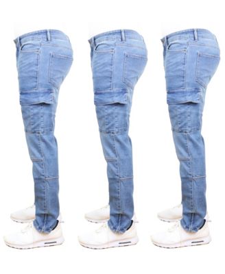 Men's 3-Pack Stretch Cargo Pocket Jeans