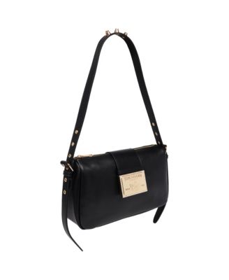 East West Shoulder Bag with Belt Buckle Tab