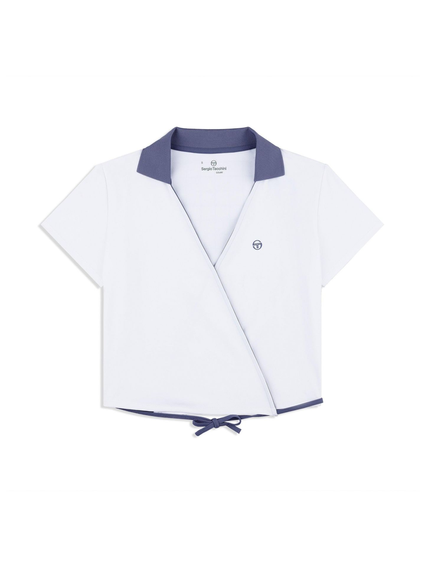 Женское поло Sergio Tacchini Agata Wrap Polo, цвет: Яркий белый — фото 5