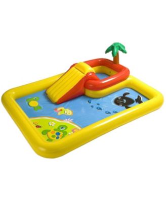 100"x77" Inflatable Ocean Play Center Backyard Toddler Kiddie Pool & Games