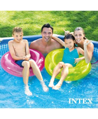 28201EH 10' x 30" Metal Frame Round Above Ground Swimming Pool with Pump