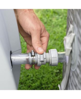 SaluSpa Honolulu AirJet Inflatable Hot Tub with 140 Soothing Jets, Gray