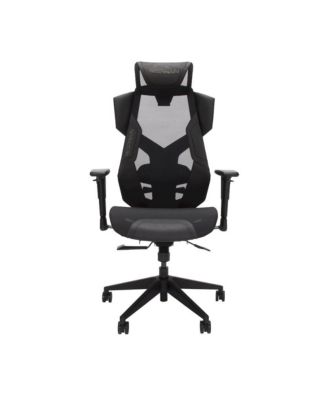 Gaming Chair With Lumbar Support, With Wheels for Computer/Desk/Office - Black