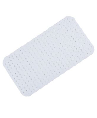 Non-Slip Bathtub mat, 27" x 15" Shower Mat with Suction Cups and Water Drain Holes, BPA, LaTeX, Phthalate Free