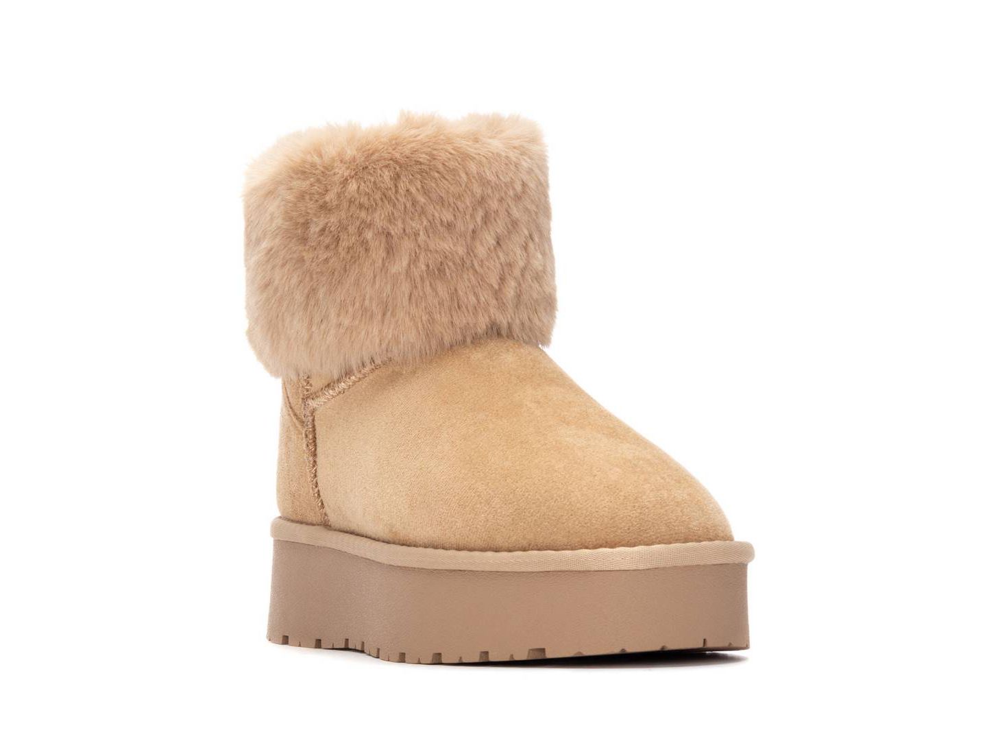 Женские ботинки XTI Comfort Ankle Suede Booties, цвет: Бежевый — фото 1