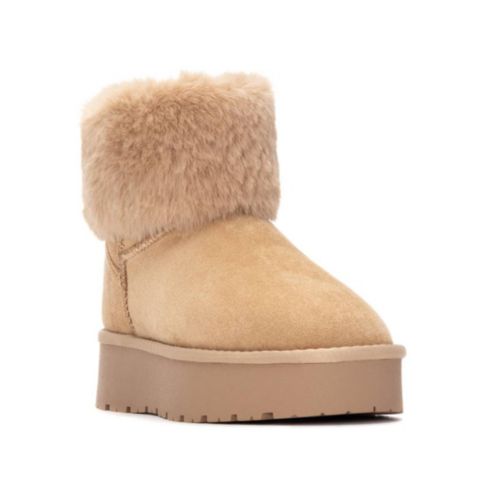 Женские ботинки XTI Comfort Ankle Suede Booties, цвет: Бежевый