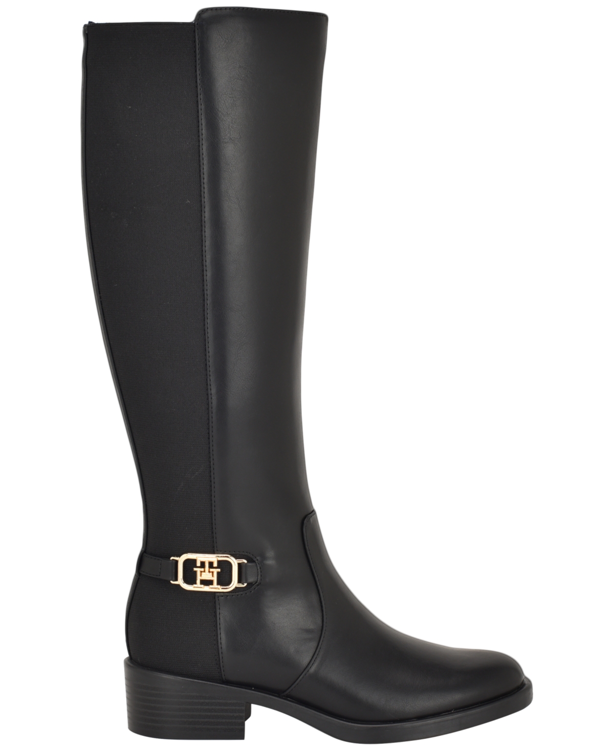 Tommy Hilfiger Women's Imaliz Ornamented Riding Boots In Black