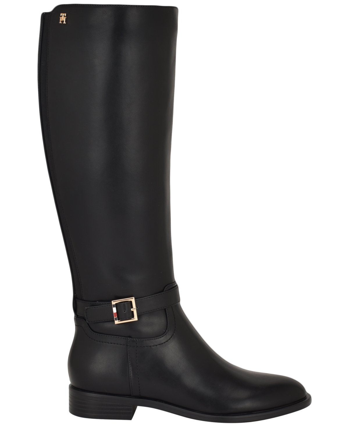 Tommy Hilfiger Women's Mireya Side Zip Riding Boot In Black