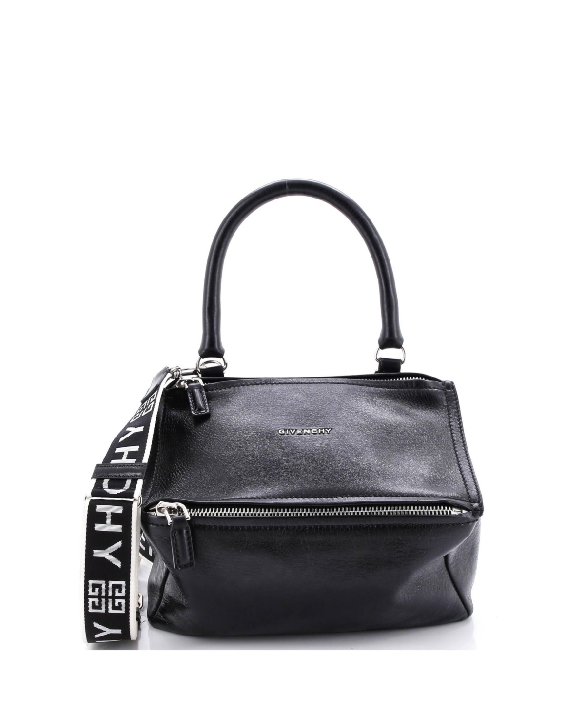 Pre-Owned Givenchy Small Pandora Bag Crinkled Patent
