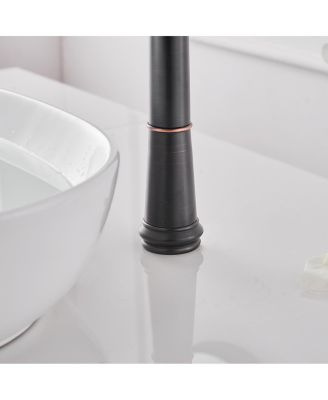 Waterfall Single Hole Single-Handle Vessel Bathroom Faucet with Pop-up Drain Assembly