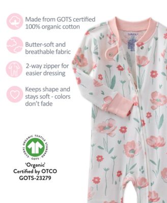 Baby Girls Cruz Cotton Snug-Fit Footed Pajamas